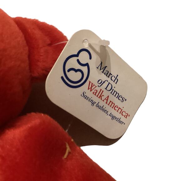Y2K March of Dimes Beanie Baby Bear - Picture 5 of 5